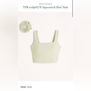 NWT Abercrombie & Fitch YPB sculptLUX Squareneck Slim Tank XS
